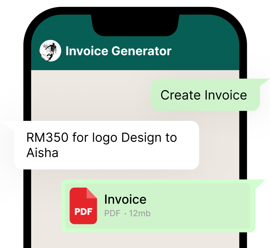 Invoice Generator Mockup