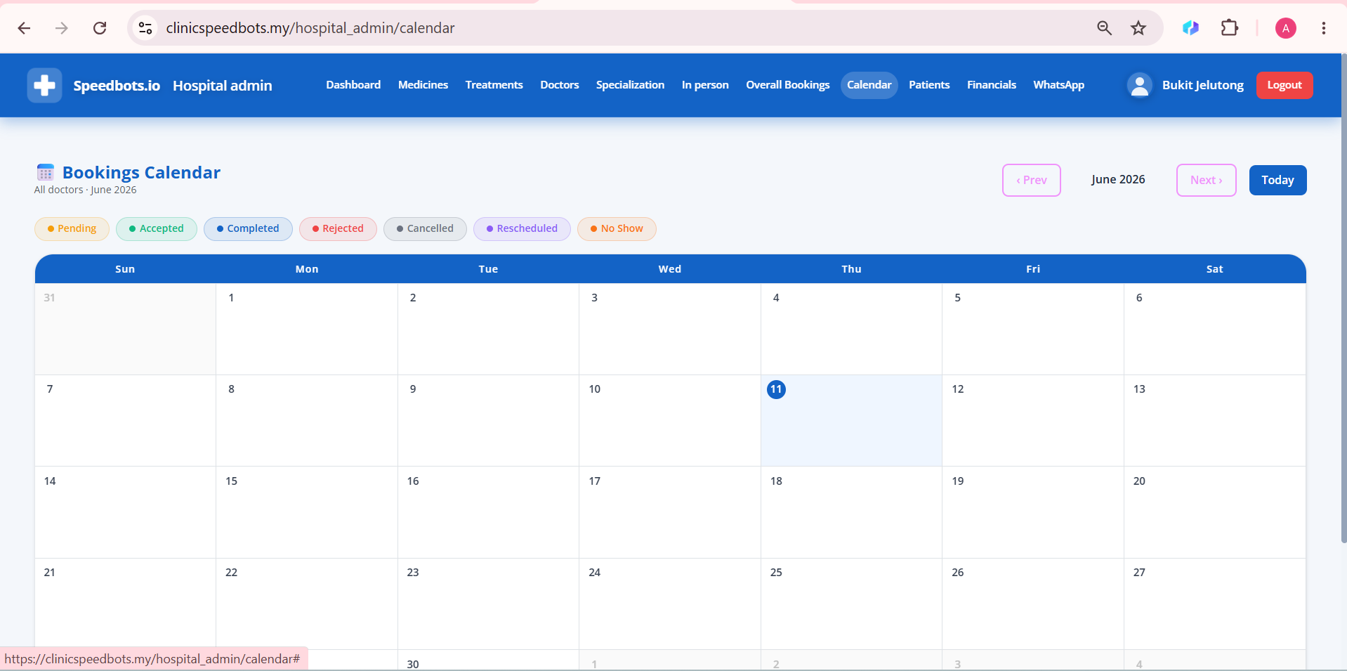 Booking Calendar